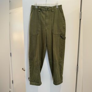 Alex Mill Phoebe pant in army olive green